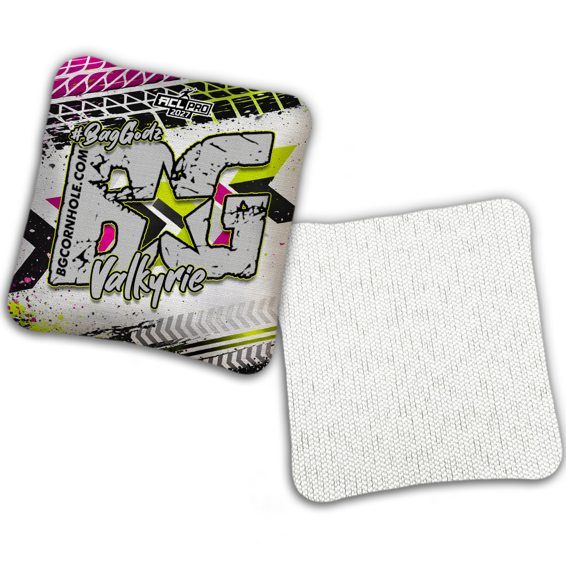 2027 ACL - BG Multiple Bag Models "GRUNGE TRACKS" - Pro Stamped Cornhole Bags - SET OF 4 BAGS