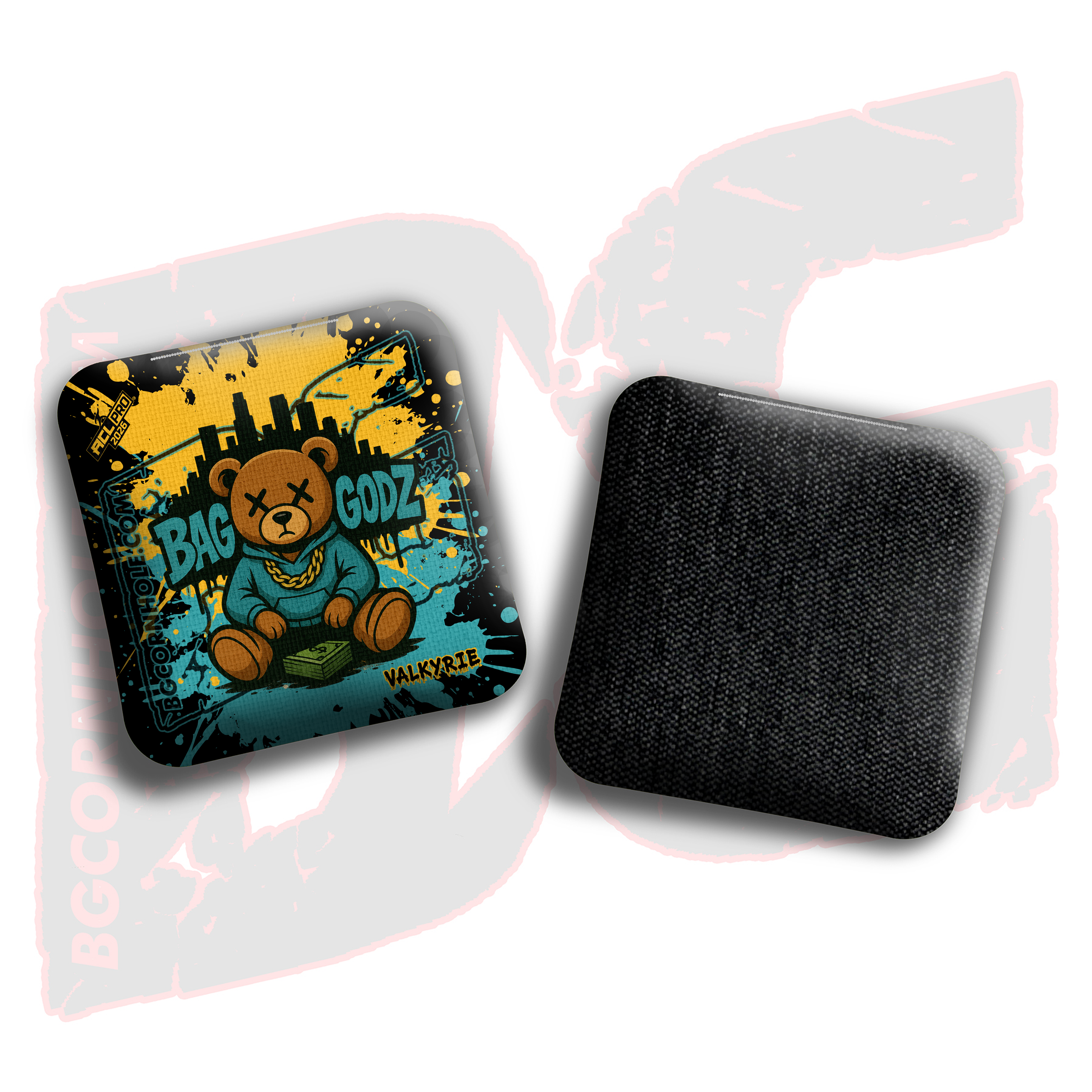 2026 BG Multiple Bag Models "LA Bear" - ACL Pro Stamped Cornhole Bags - SET OF 4 BAGS