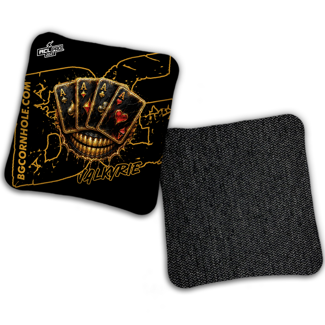 2027 ACL - BG Multiple Bag Models "DEAD MANS HAND " - Pro Stamped Cornhole Bags - SET OF 4 BAGS