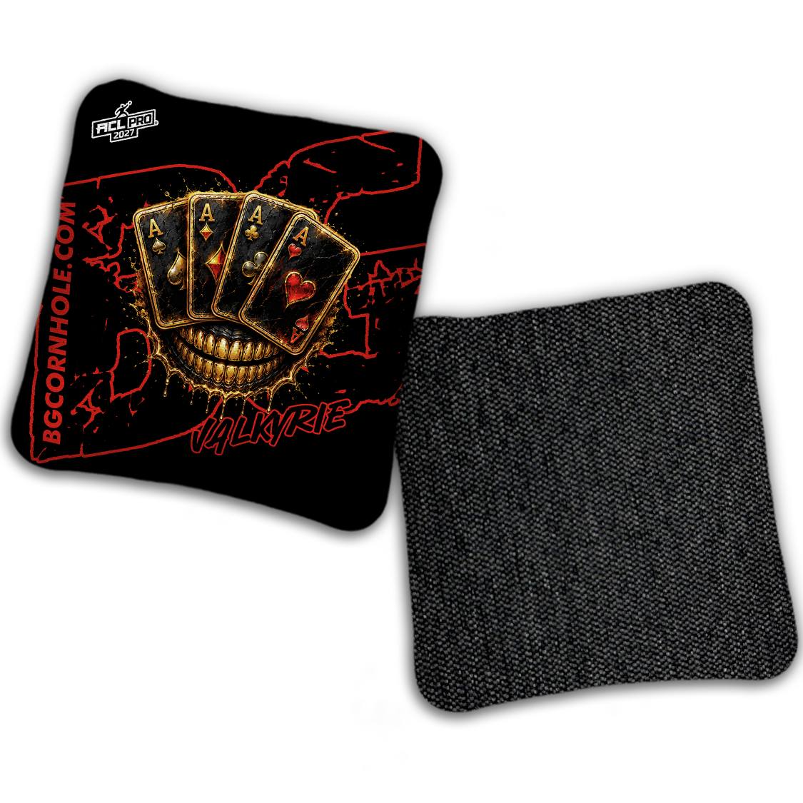 2027 ACL - BG Multiple Bag Models "DEAD MANS HAND " - Pro Stamped Cornhole Bags - SET OF 4 BAGS