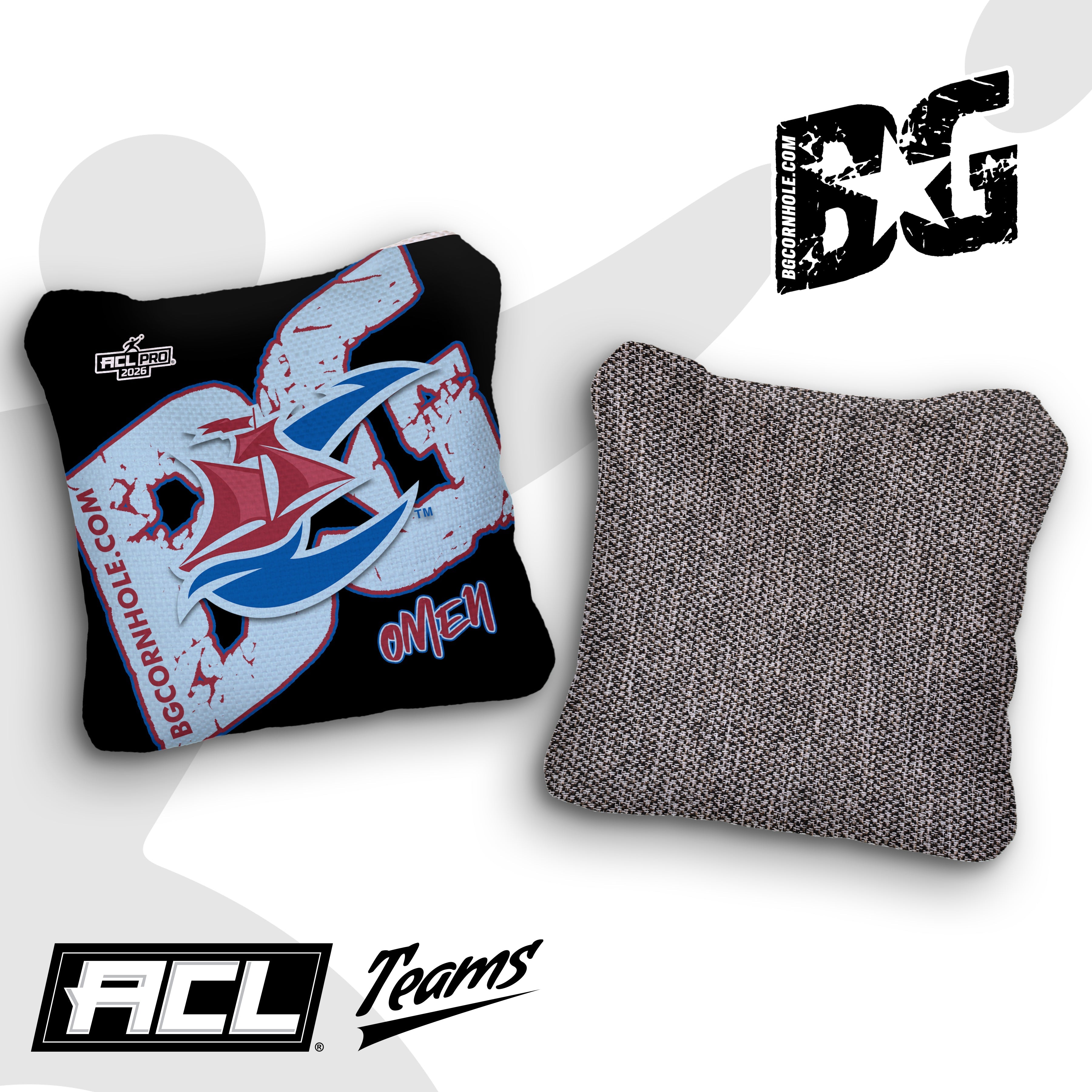 2026 BG Multiple Bag Models "Virginia Cutters" - ACL Pro Stamped Cornhole Bags - SET OF 4 BAGS