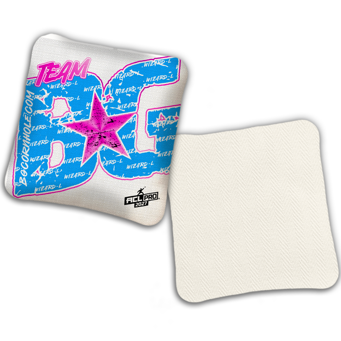 2027 ACL - BG Wizard L "Big BG Colormatch" - Pro Stamped Cornhole Bags - SET OF 4 BAGS