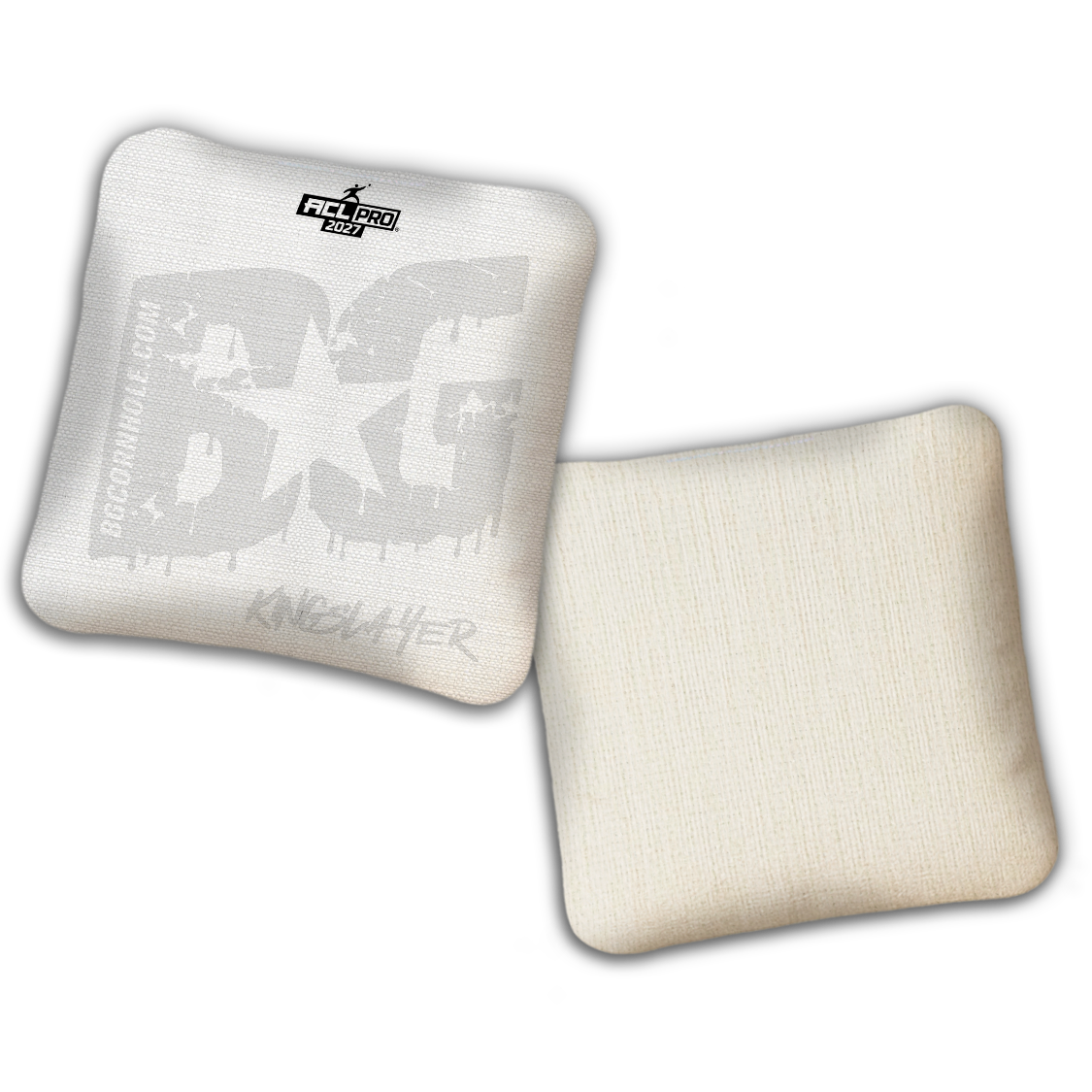2027 ACL - BG Multiple Bag Models "Whiteout" - Pro Stamped Cornhole Bags - SET OF 4 BAGS