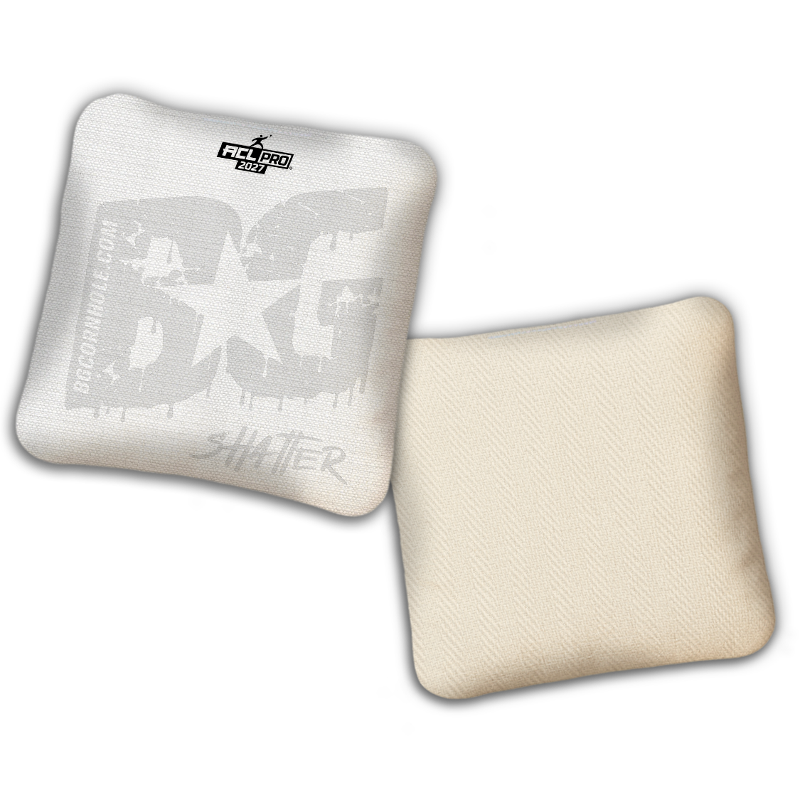 2027 ACL - BG Multiple Bag Models "Whiteout" - Pro Stamped Cornhole Bags - SET OF 4 BAGS