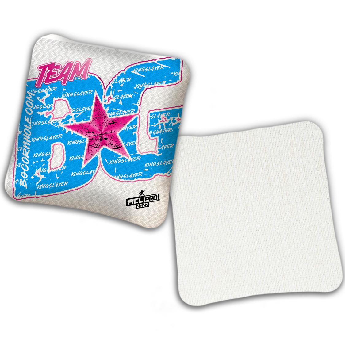 2027 ACL - BG Kingslayer "Big BG Colormatch" - Pro Stamped Cornhole Bags - SET OF 4 BAGS