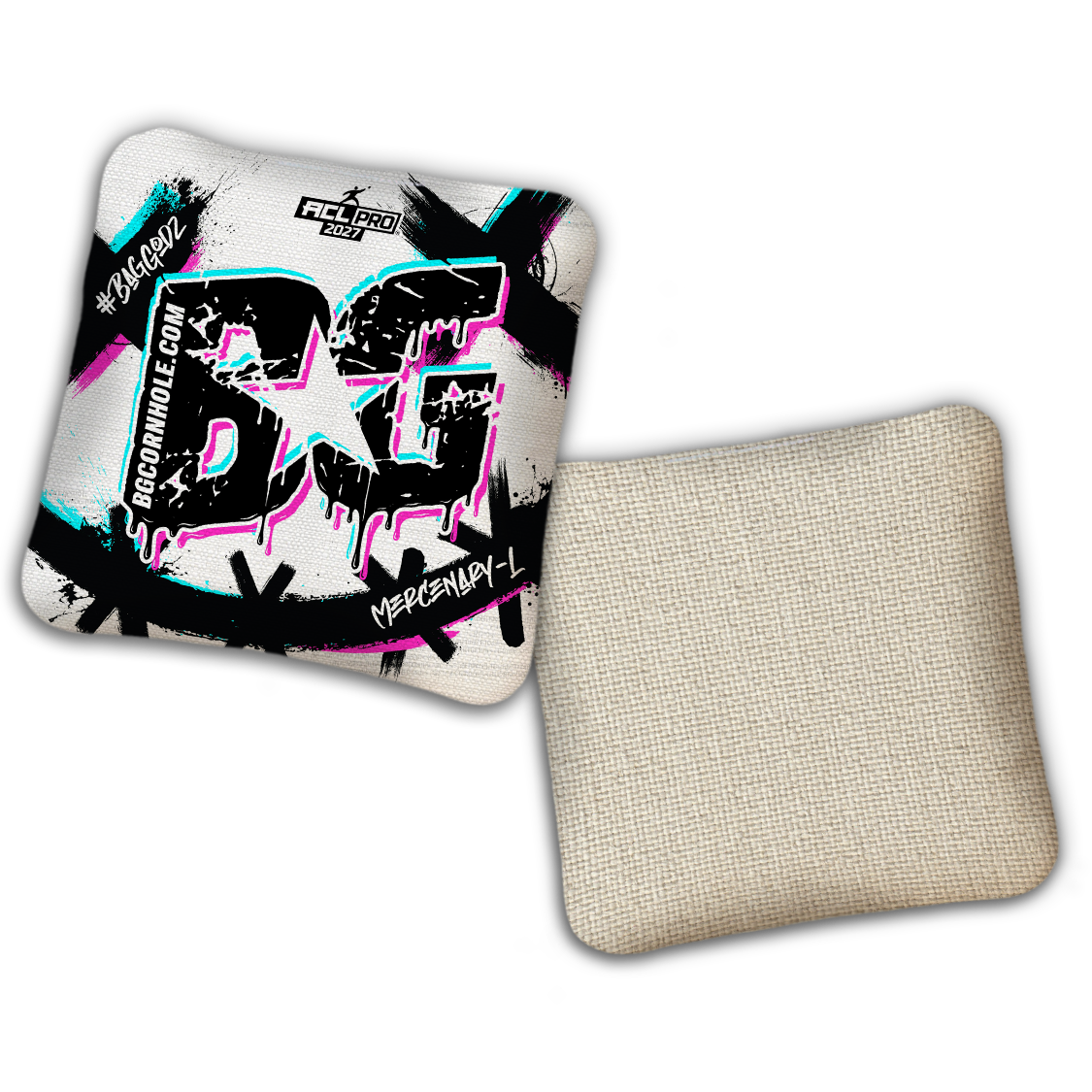 2027 ACL - BG Multiple Bag Models "WHY SO SERIOUS" - Pro Stamped Cornhole Bags - SET OF 4 BAGS