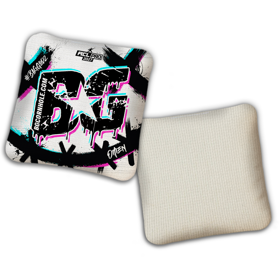 2027 ACL - BG Multiple Bag Models "WHY SO SERIOUS" - Pro Stamped Cornhole Bags - SET OF 4 BAGS