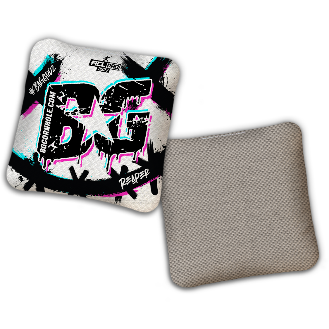 2027 ACL - BG Multiple Bag Models "WHY SO SERIOUS" - Pro Stamped Cornhole Bags - SET OF 4 BAGS