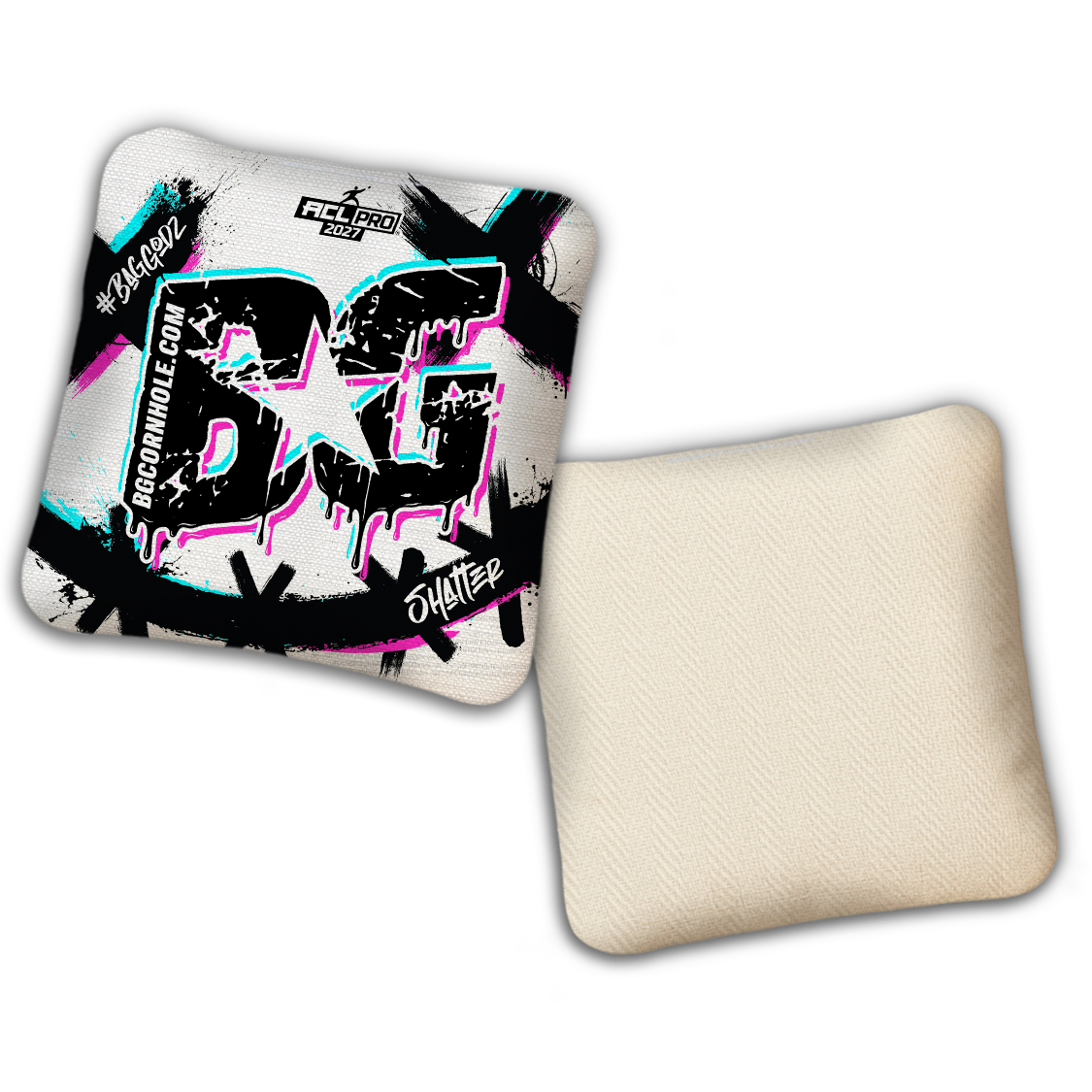 2027 ACL - BG Multiple Bag Models "WHY SO SERIOUS" - Pro Stamped Cornhole Bags - SET OF 4 BAGS