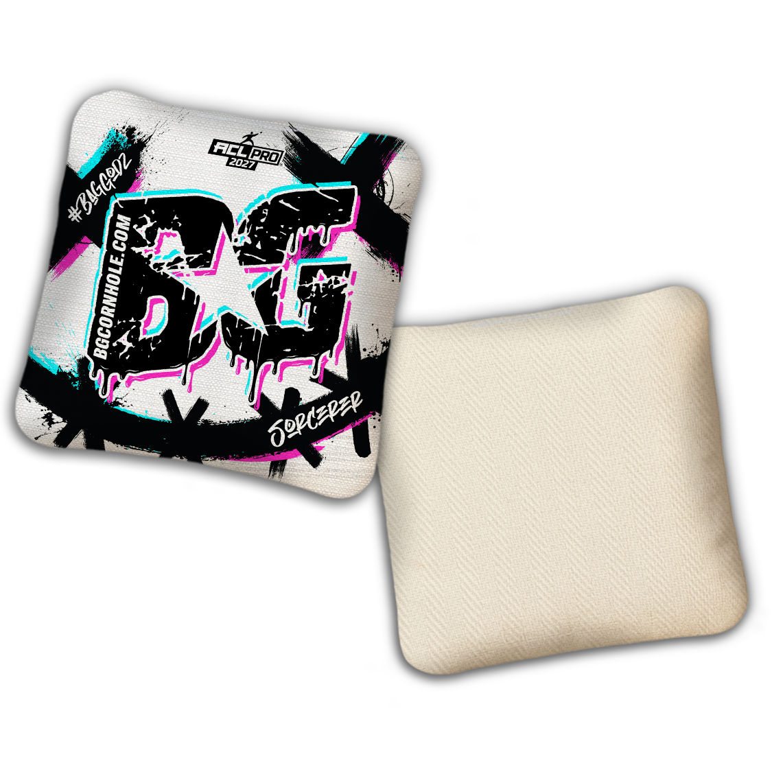 2027 ACL - BG Multiple Bag Models "WHY SO SERIOUS" - Pro Stamped Cornhole Bags - SET OF 4 BAGS