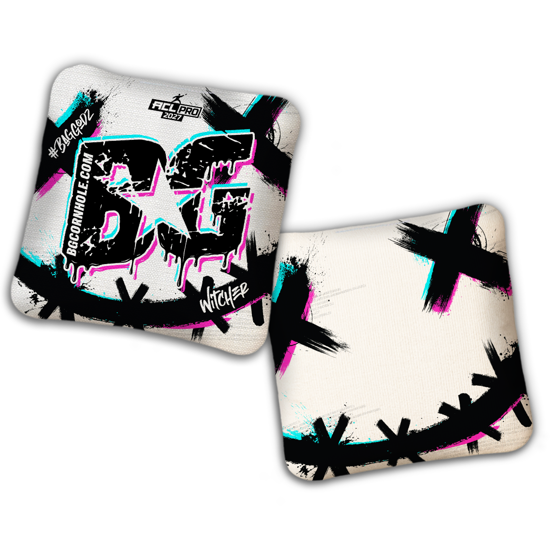 2027 ACL - BG Multiple Bag Models "WHY SO SERIOUS" - Pro Stamped Cornhole Bags - SET OF 4 BAGS