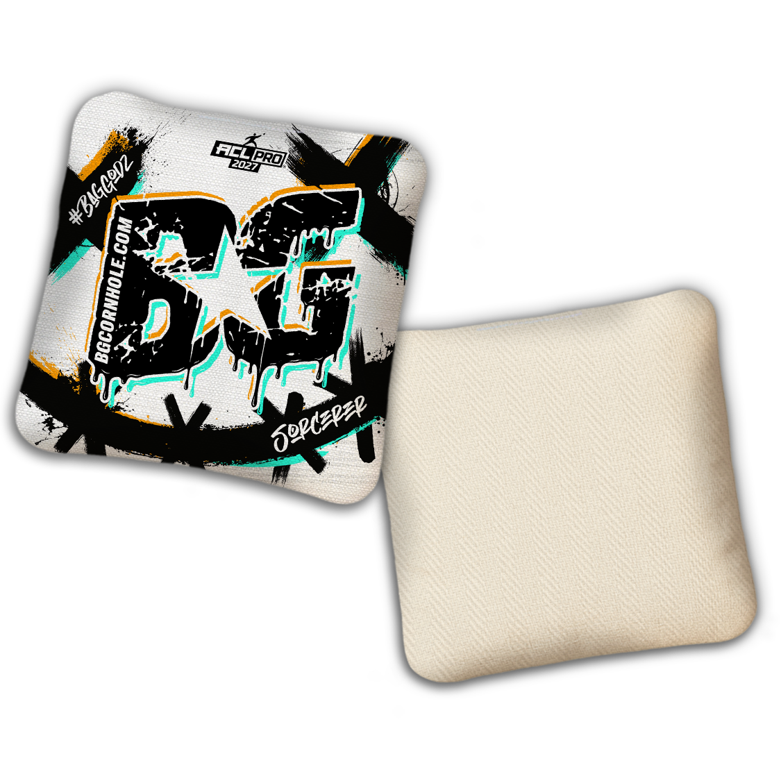 2027 ACL - BG Multiple Bag Models "WHY SO SERIOUS" - Pro Stamped Cornhole Bags - SET OF 4 BAGS