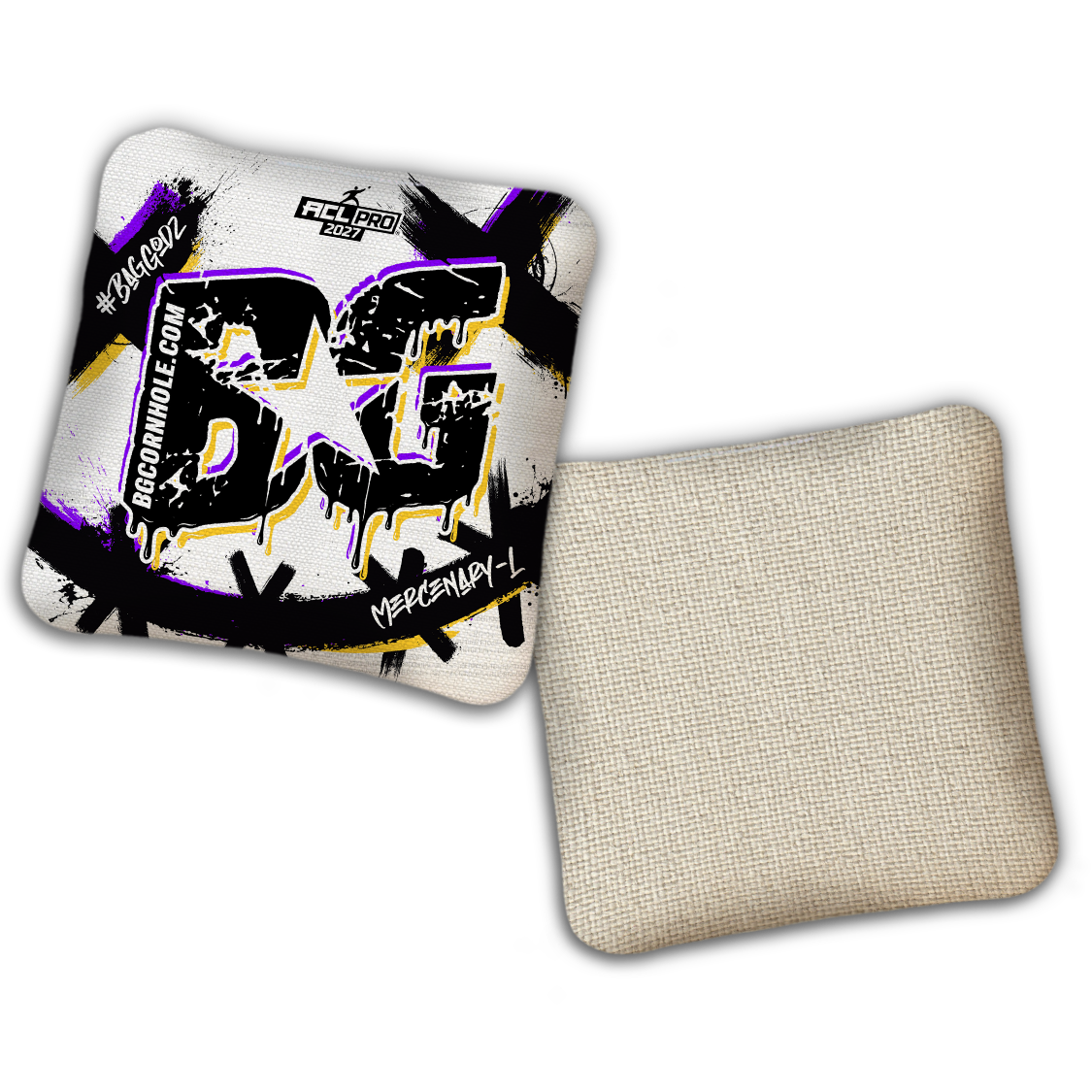 2027 ACL - BG Multiple Bag Models "WHY SO SERIOUS" - Pro Stamped Cornhole Bags - SET OF 4 BAGS