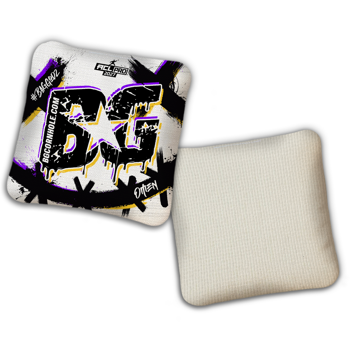 2027 ACL - BG Multiple Bag Models "WHY SO SERIOUS" - Pro Stamped Cornhole Bags - SET OF 4 BAGS