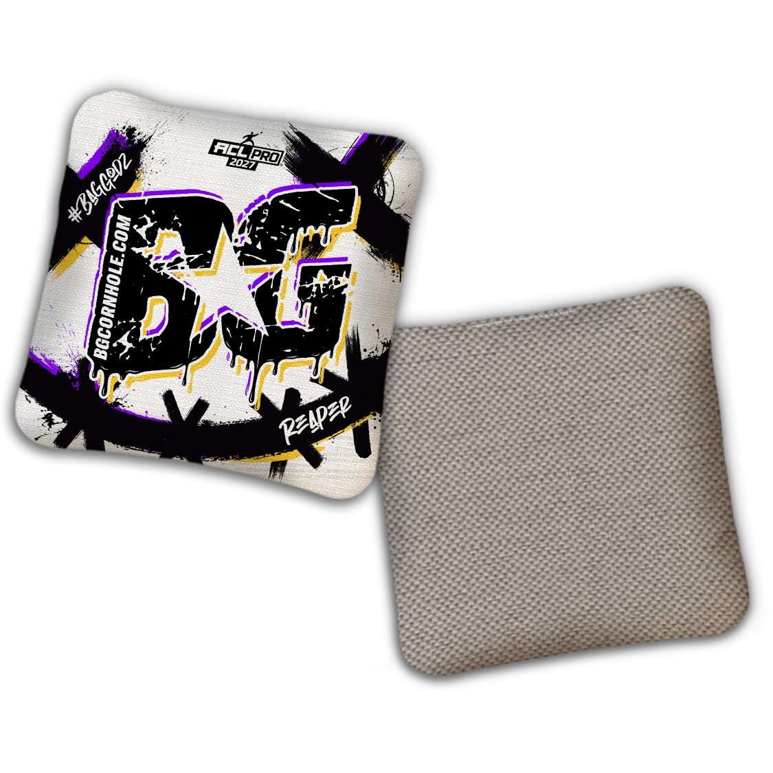 2027 ACL - BG Multiple Bag Models "WHY SO SERIOUS" - Pro Stamped Cornhole Bags - SET OF 4 BAGS