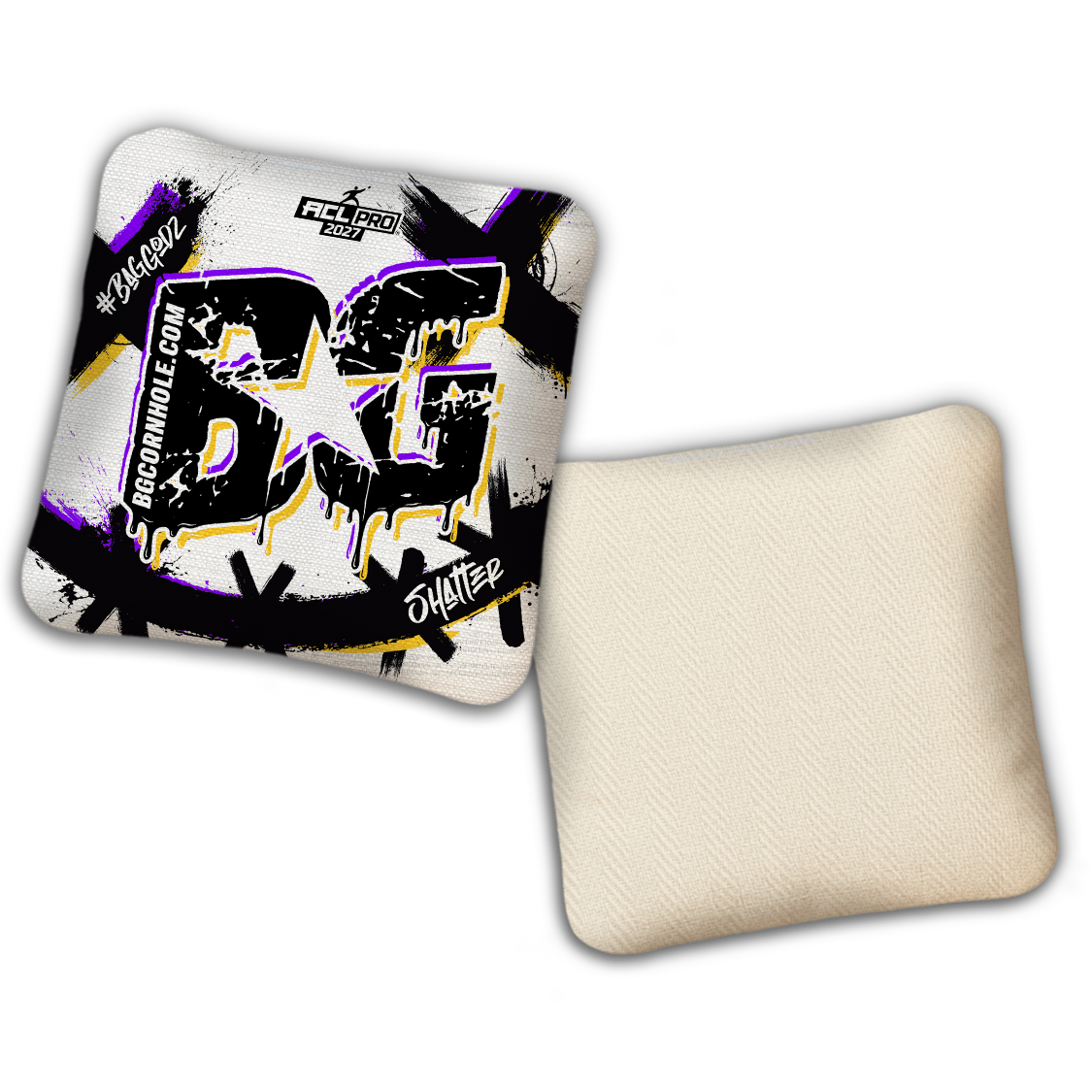 2027 ACL - BG Multiple Bag Models "WHY SO SERIOUS" - Pro Stamped Cornhole Bags - SET OF 4 BAGS