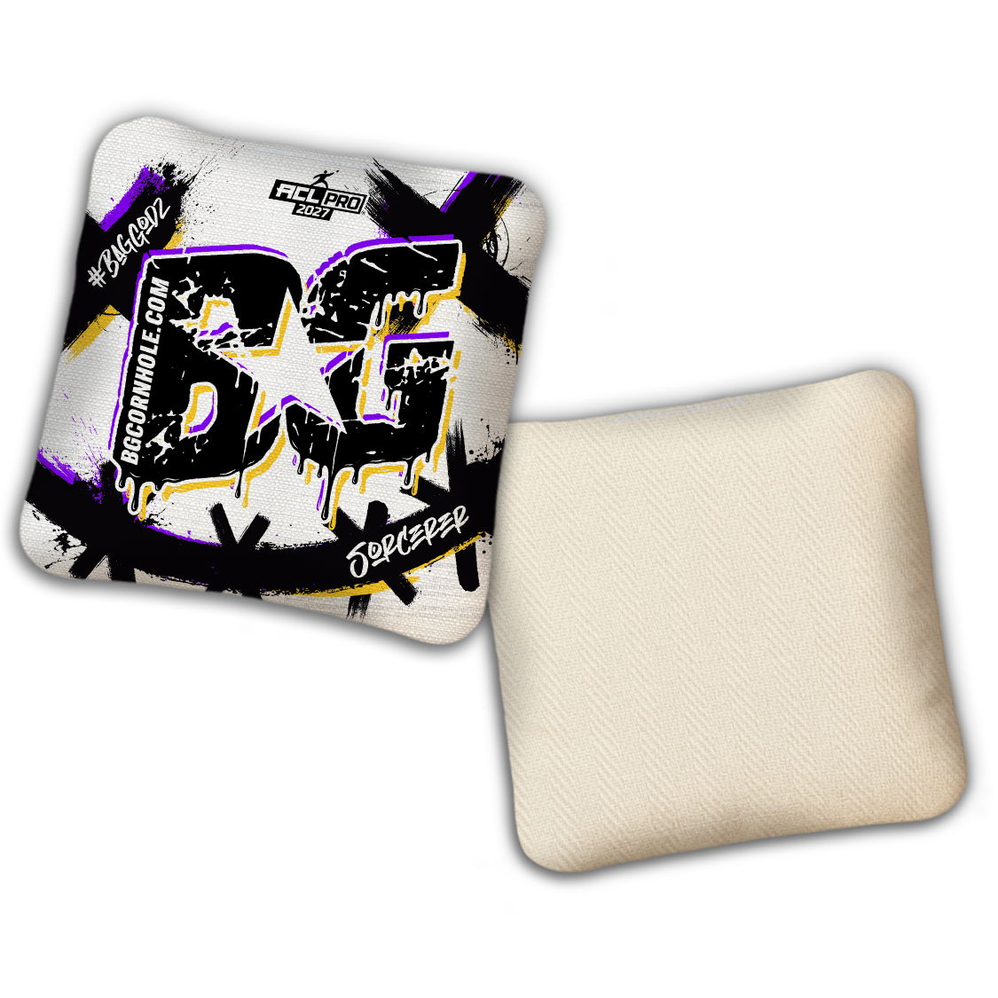 2027 ACL - BG Multiple Bag Models "WHY SO SERIOUS" - Pro Stamped Cornhole Bags - SET OF 4 BAGS