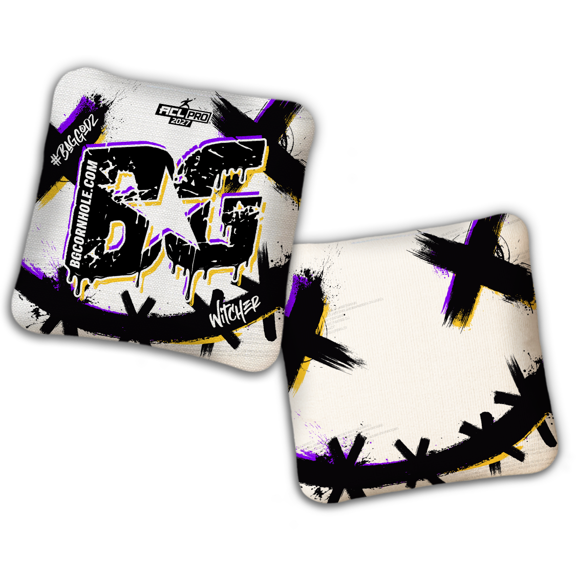 2027 ACL - BG Multiple Bag Models "WHY SO SERIOUS" - Pro Stamped Cornhole Bags - SET OF 4 BAGS