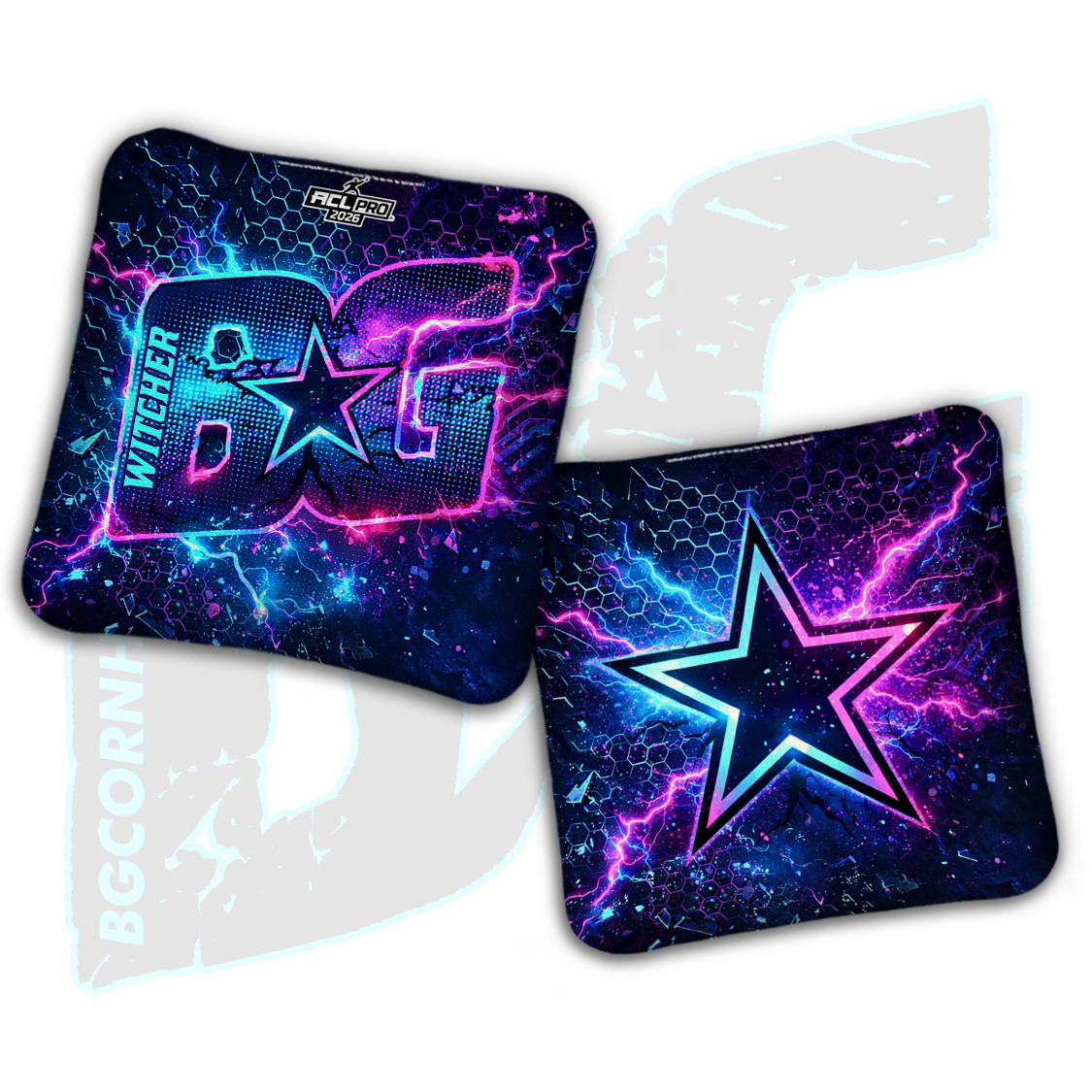 2026 BG Multiple Bag Models "Hypercore" - ACL Pro Stamped Cornhole Bags - SET OF 4 BAGS
