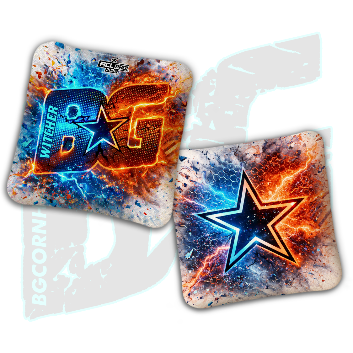 2026 BG Multiple Bag Models "Hypercore" - ACL Pro Stamped Cornhole Bags - SET OF 4 BAGS