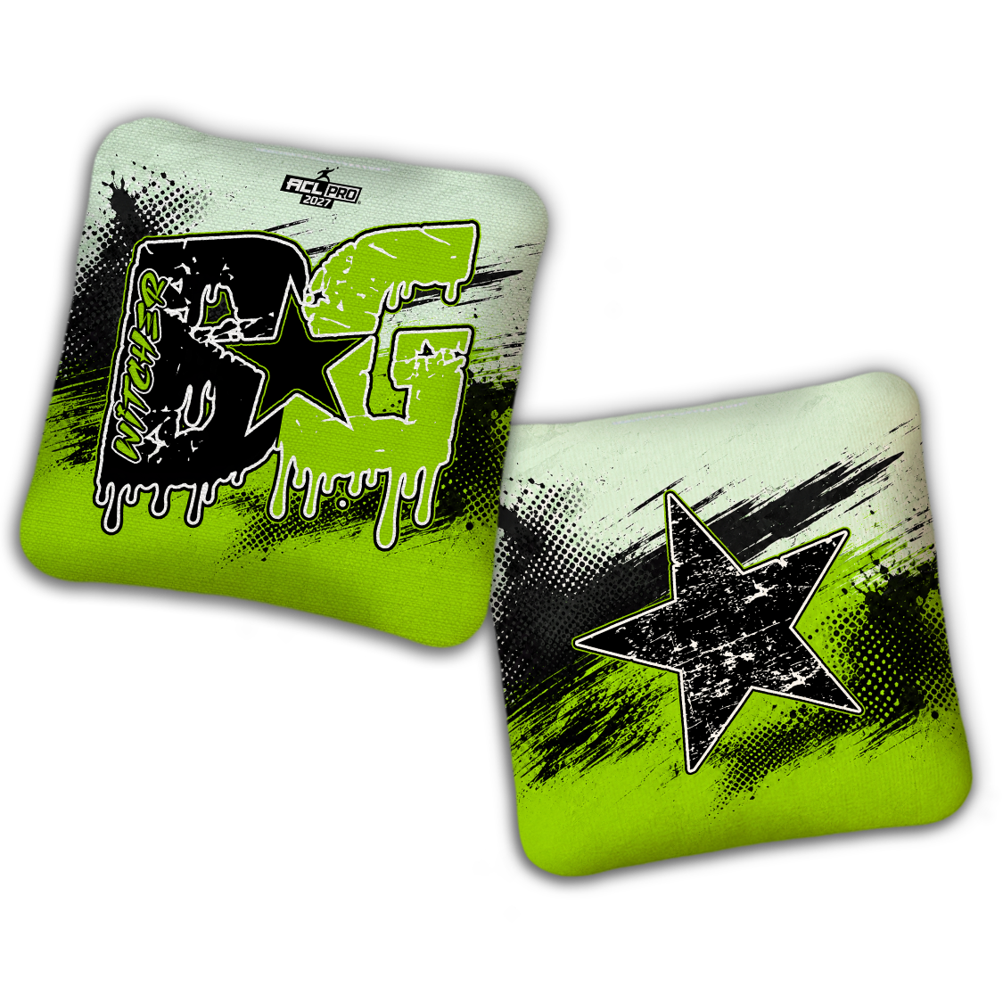 2027 ACL - BG Multiple Bag Models "GRUNGE" - Pro Stamped Cornhole Bags - SET OF 4 BAGS