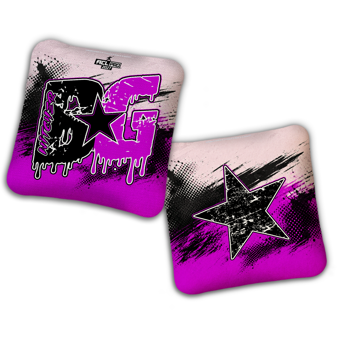 2027 ACL - BG Multiple Bag Models "GRUNGE" - Pro Stamped Cornhole Bags - SET OF 4 BAGS