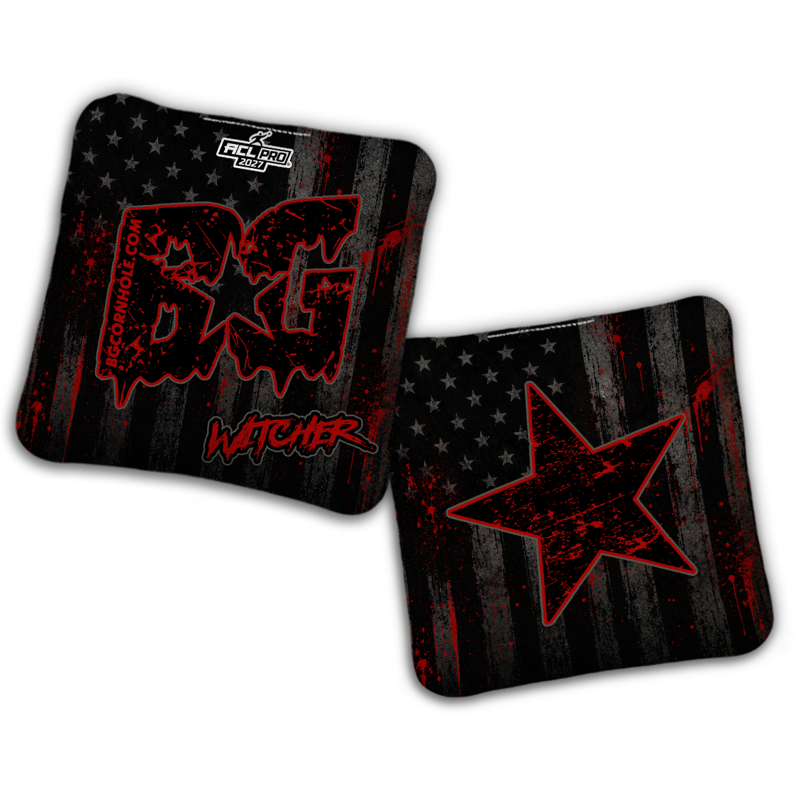 2027 ACL - BG Multiple Bag Models "AMERICAN GRIT" - Pro Stamped Cornhole Bags - SET OF 4 BAGS