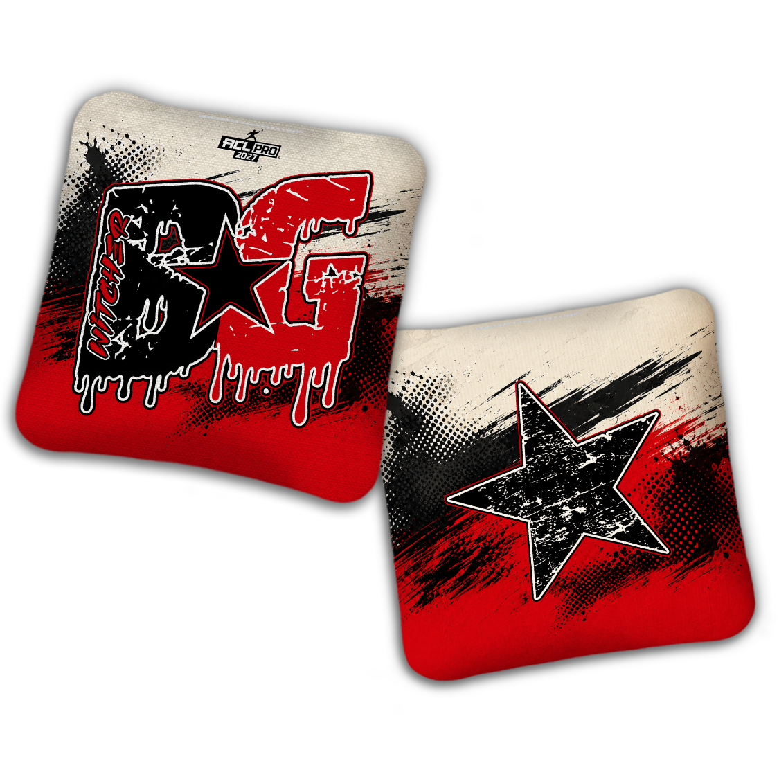 2027 ACL - BG Multiple Bag Models "GRUNGE" - Pro Stamped Cornhole Bags - SET OF 4 BAGS