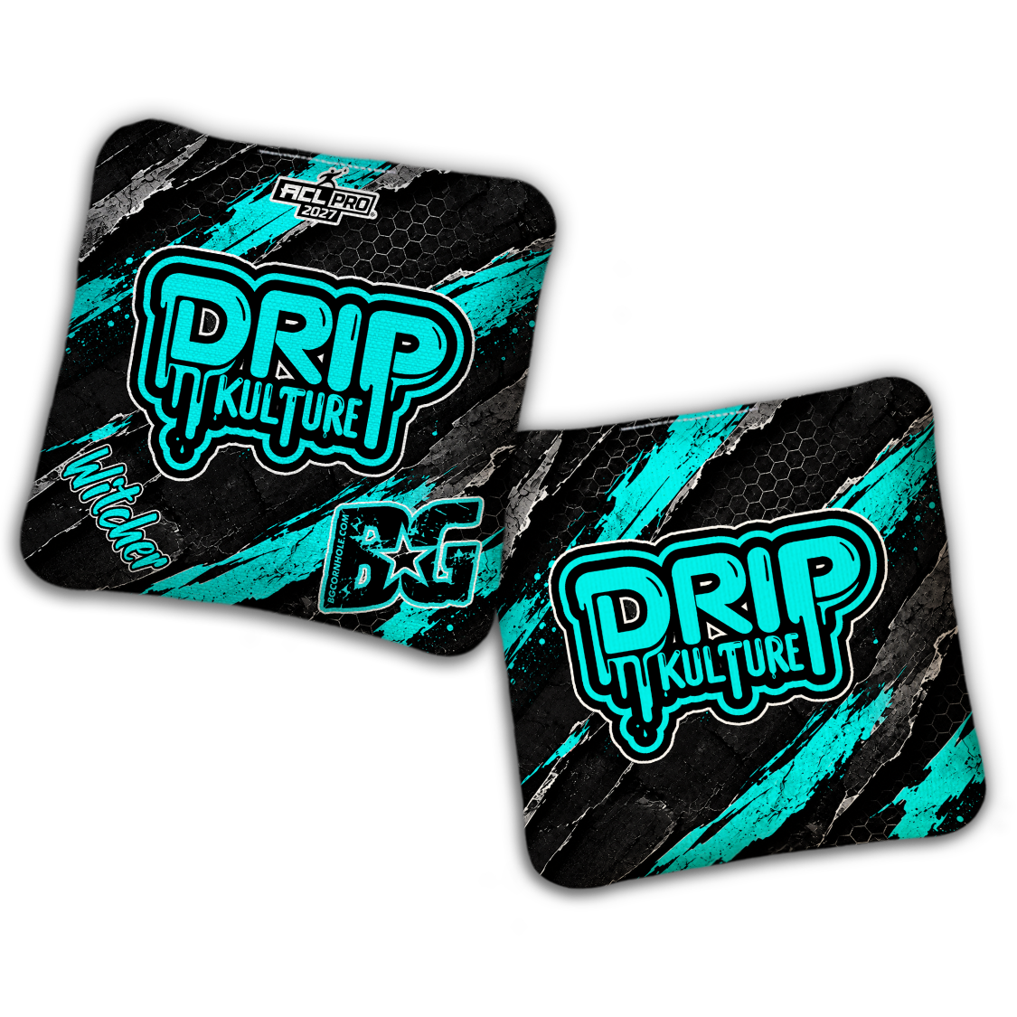 2027 Multiple Bag Models - DK x BG "OVERRIDE" - ACL Pro Stamped Cornhole Bags - Set of 4 Bags