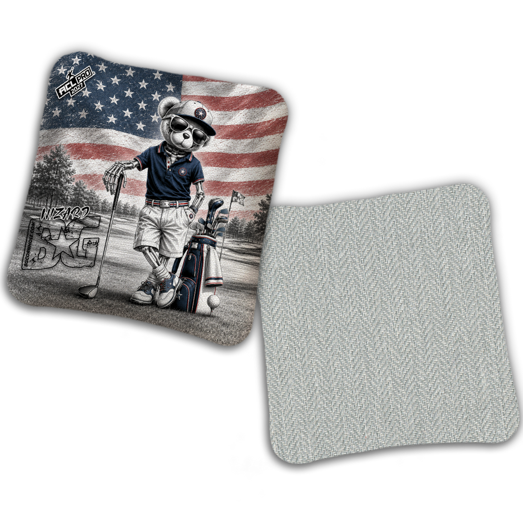 2027 ACL - BG Multiple Bag Models "FAIRWAY FREEDOM" - Pro Stamped Cornhole Bags - SET OF 4 BAGS