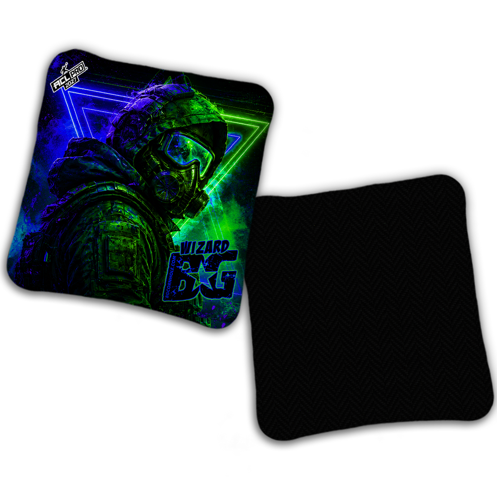 2027 ACL - BG Multiple Bag Models "NIGHT PROTOCOL" - Pro Stamped Cornhole Bags - SET OF 4 BAGS