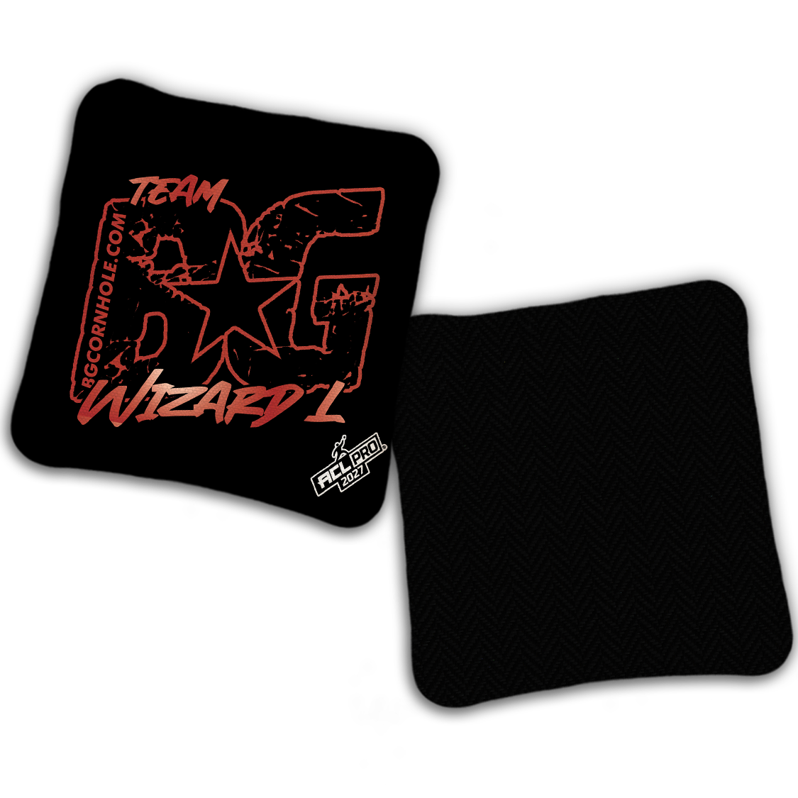 2027 ACL - BG Multiple Bag Models "OUTLINED TEAM BG" - Pro Stamped Cornhole Bags - SET OF 4 BAGS