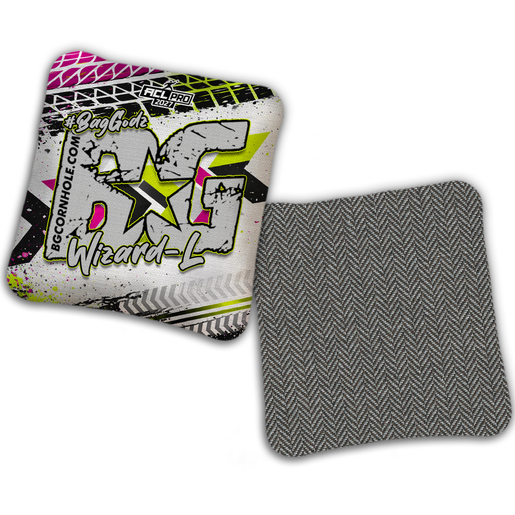 2027 ACL - BG Multiple Bag Models "GRUNGE TRACKS" - Pro Stamped Cornhole Bags - SET OF 4 BAGS