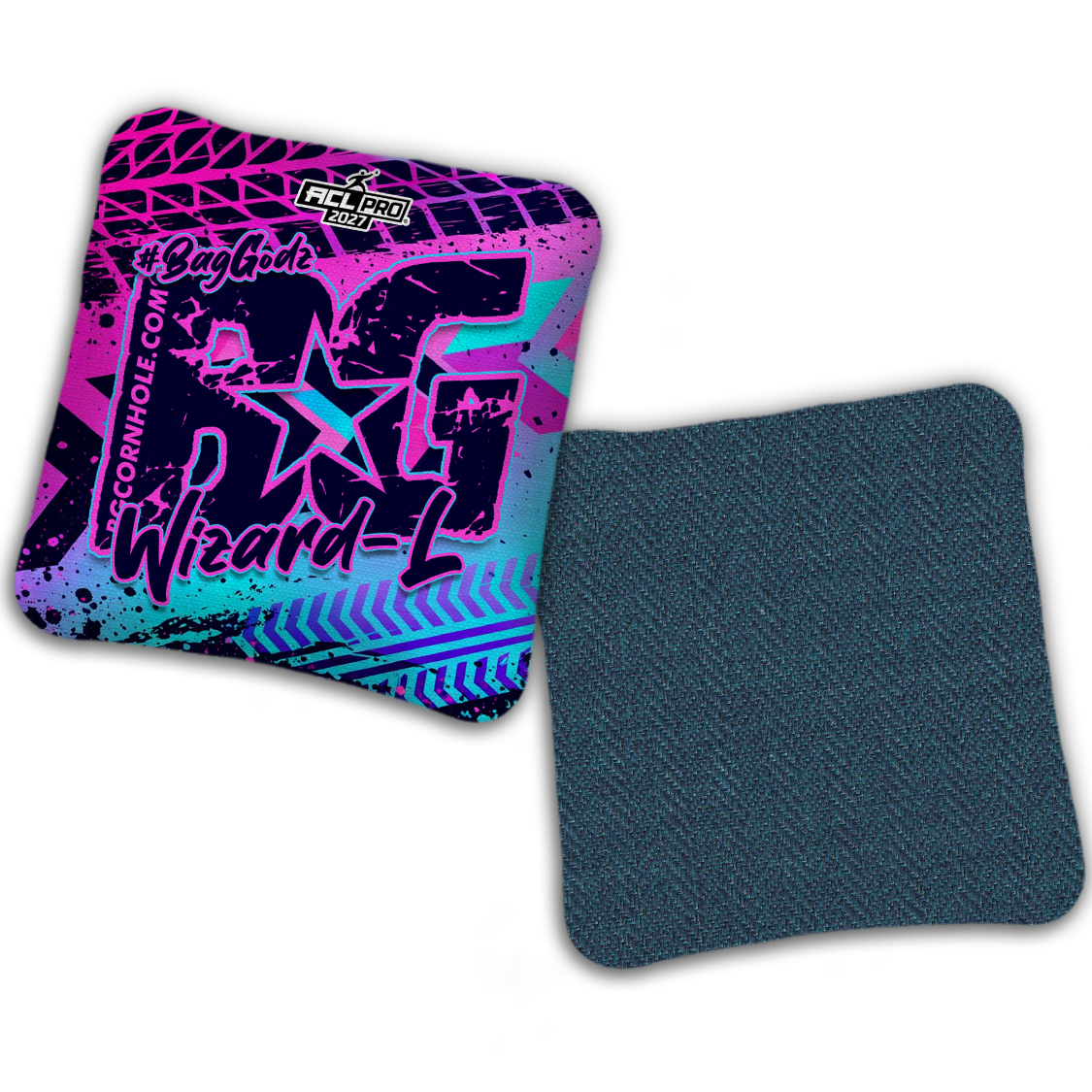 2027 ACL - BG Multiple Bag Models "GRUNGE TRACKS" - Pro Stamped Cornhole Bags - SET OF 4 BAGS