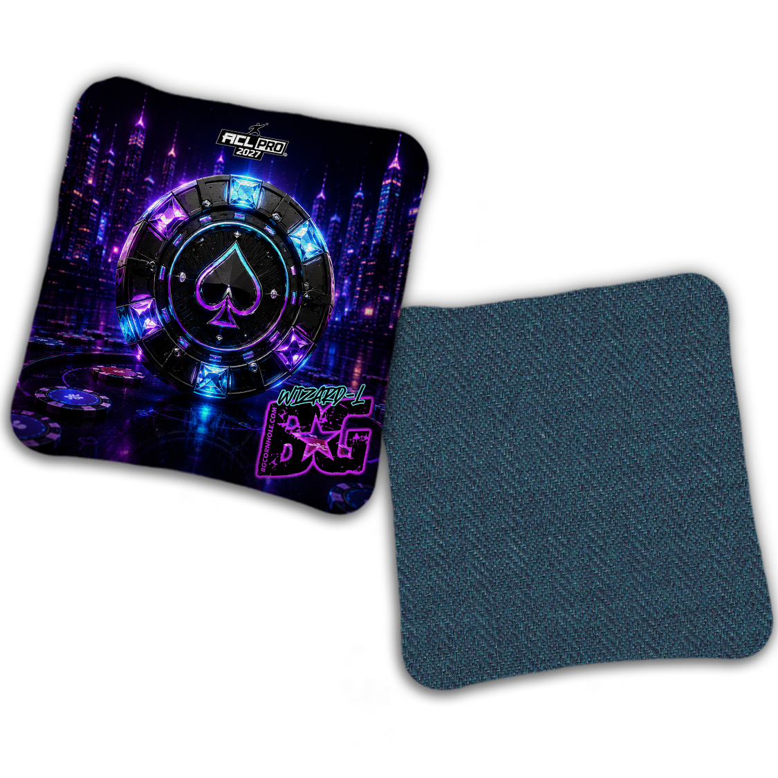2027 ACL - BG Multiple Bag Models "NEON STAKES" - Pro Stamped Cornhole Bags - SET OF 4 BAGS