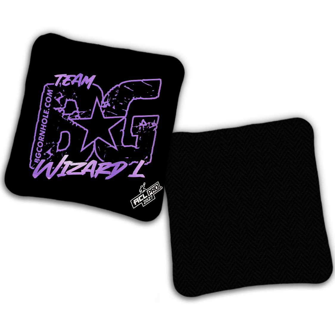 2027 ACL - BG Multiple Bag Models "OUTLINED TEAM BG" - Pro Stamped Cornhole Bags - SET OF 4 BAGS
