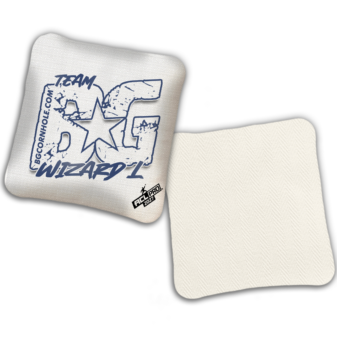 2027 ACL - BG Multiple Bag Models "OUTLINED TEAM BG" - Pro Stamped Cornhole Bags - SET OF 4 BAGS
