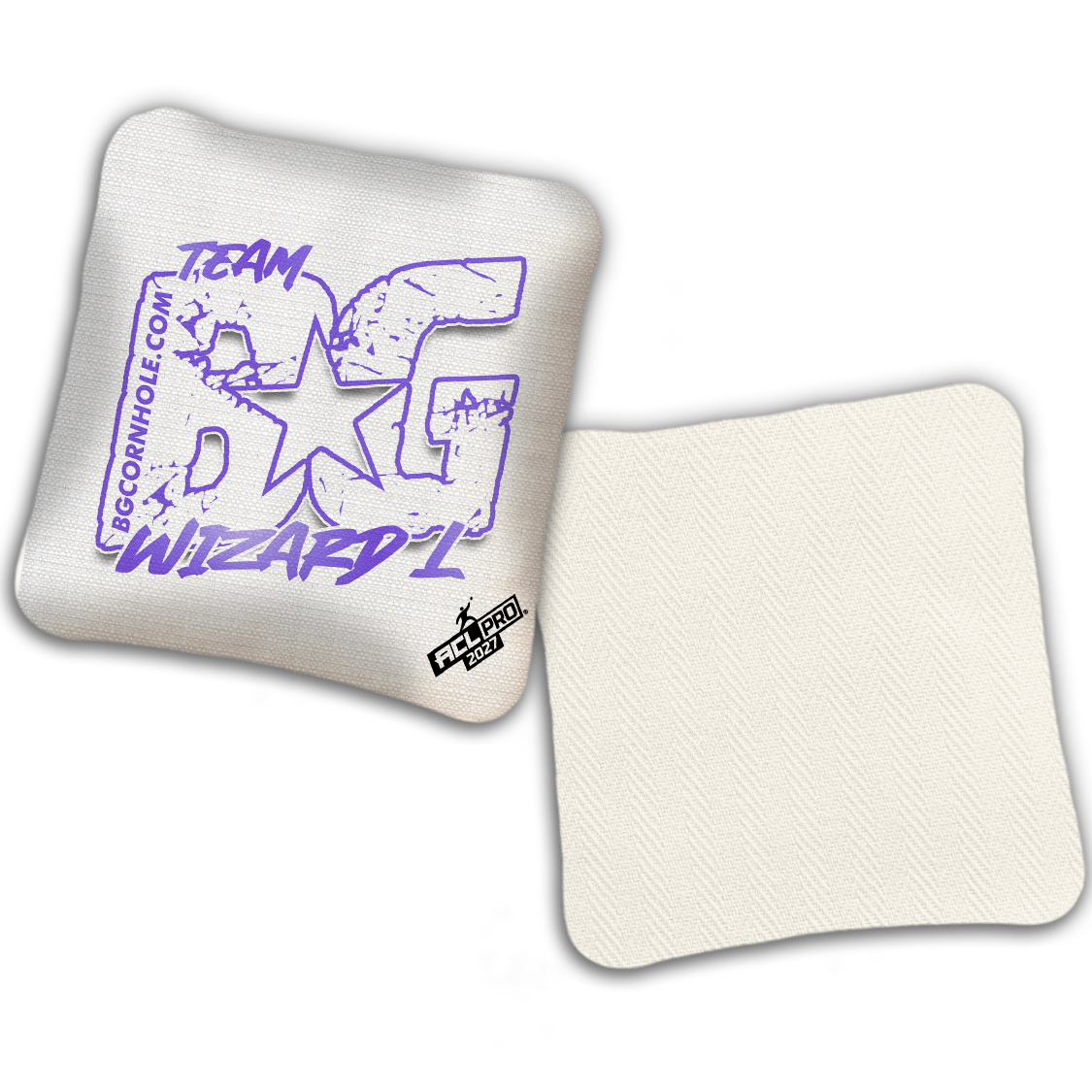 2027 ACL - BG Multiple Bag Models "OUTLINED TEAM BG" - Pro Stamped Cornhole Bags - SET OF 4 BAGS