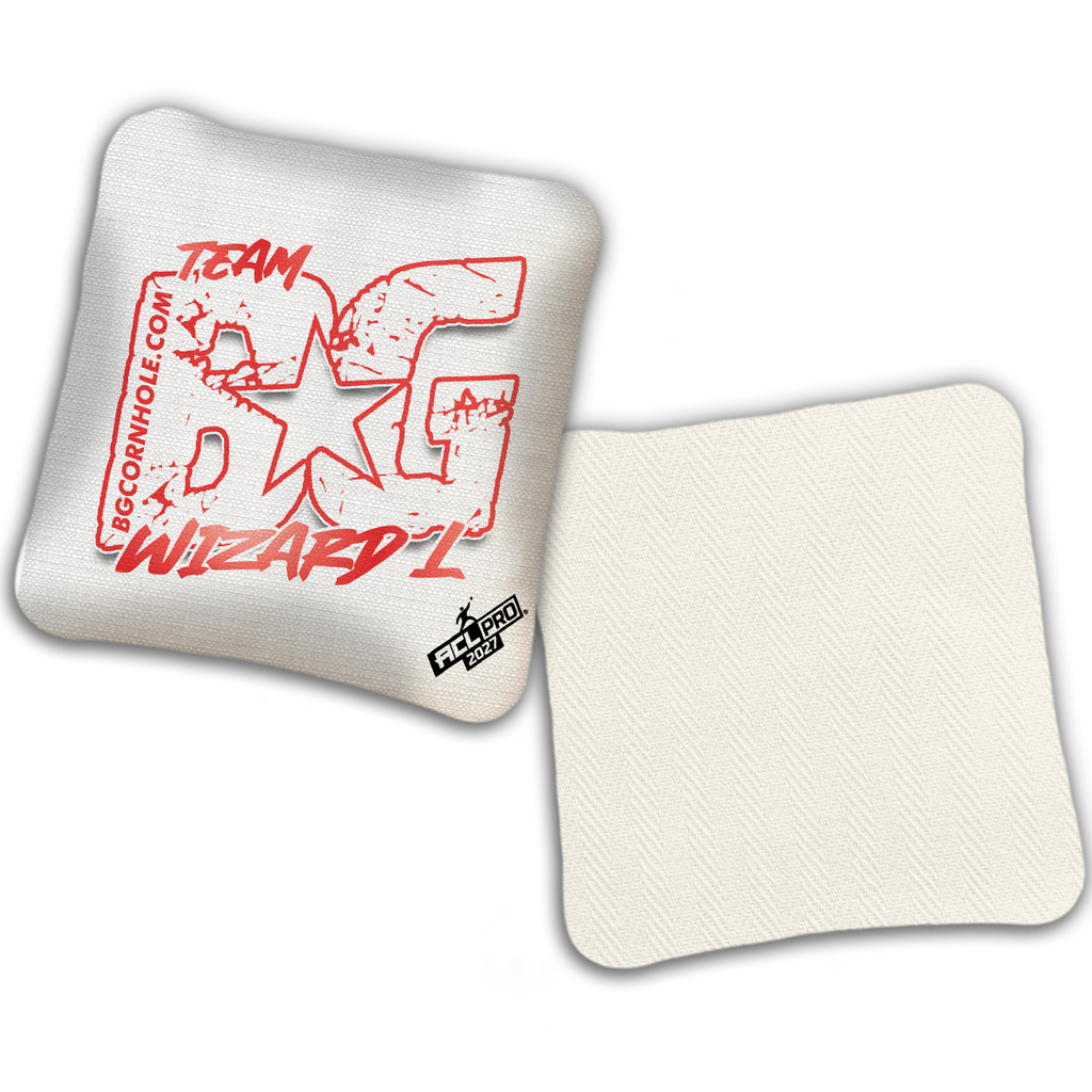 2027 ACL - BG Multiple Bag Models "OUTLINED TEAM BG" - Pro Stamped Cornhole Bags - SET OF 4 BAGS