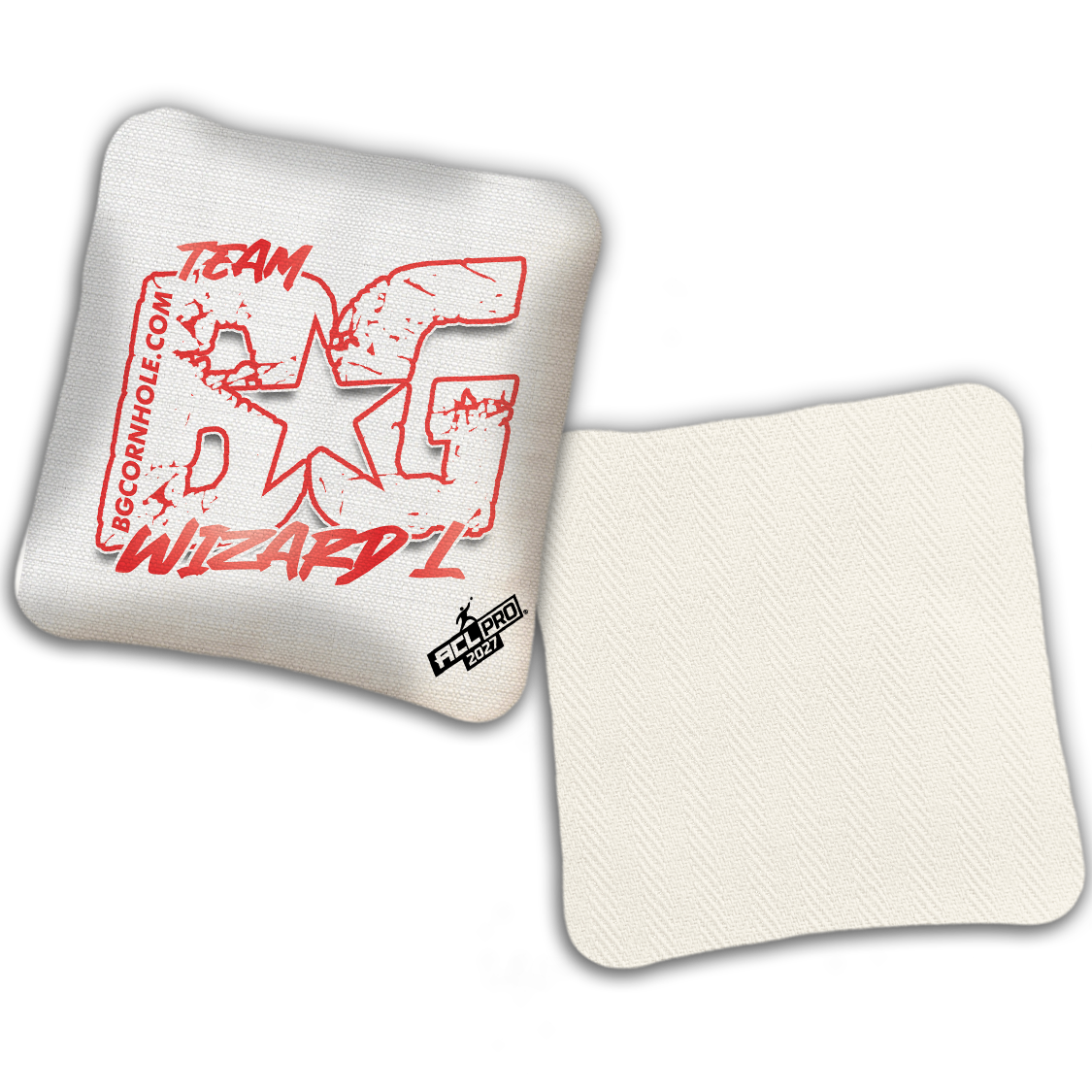 2027 ACL - BG Multiple Bag Models "OUTLINED TEAM BG" - Pro Stamped Cornhole Bags - SET OF 4 BAGS