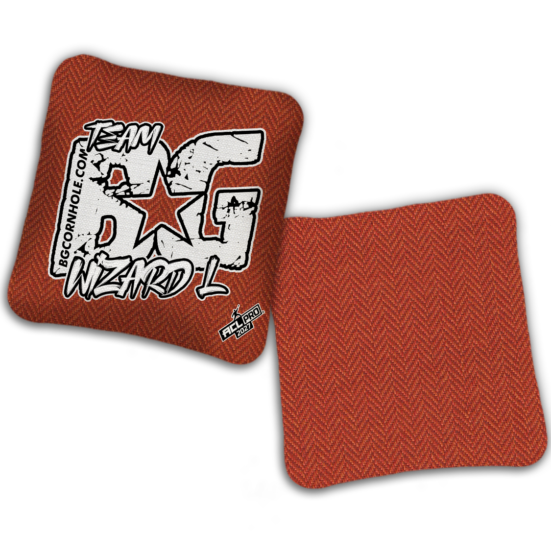 2027 ACL - BG WIZARD-L “ESPN THROWBACK COLORMATCH" - Pro Stamped Cornhole Bags - SET OF 4 BAGS
