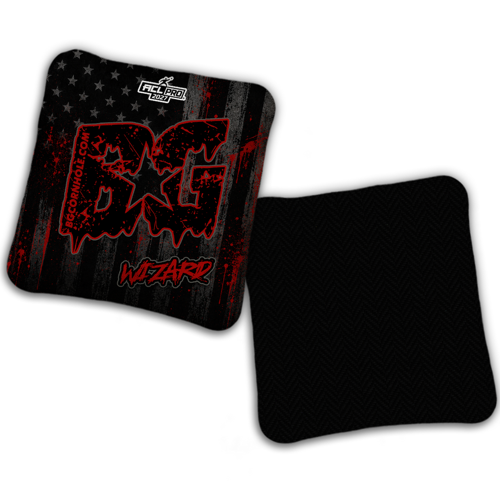 2027 ACL - BG Multiple Bag Models "AMERICAN GRIT" - Pro Stamped Cornhole Bags - SET OF 4 BAGS