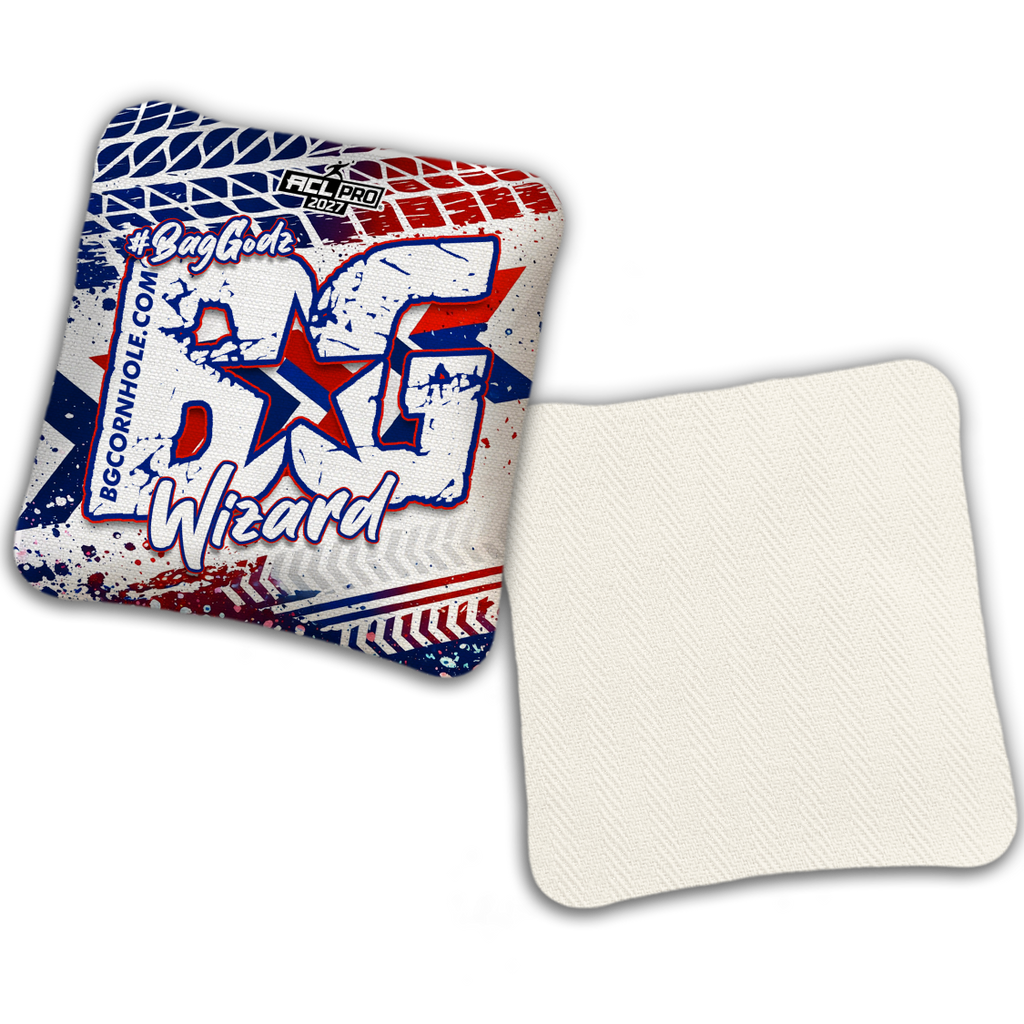 2027 ACL - BG Multiple Bag Models "GRUNGE TRACKS" - Pro Stamped Cornhole Bags - SET OF 4 BAGS