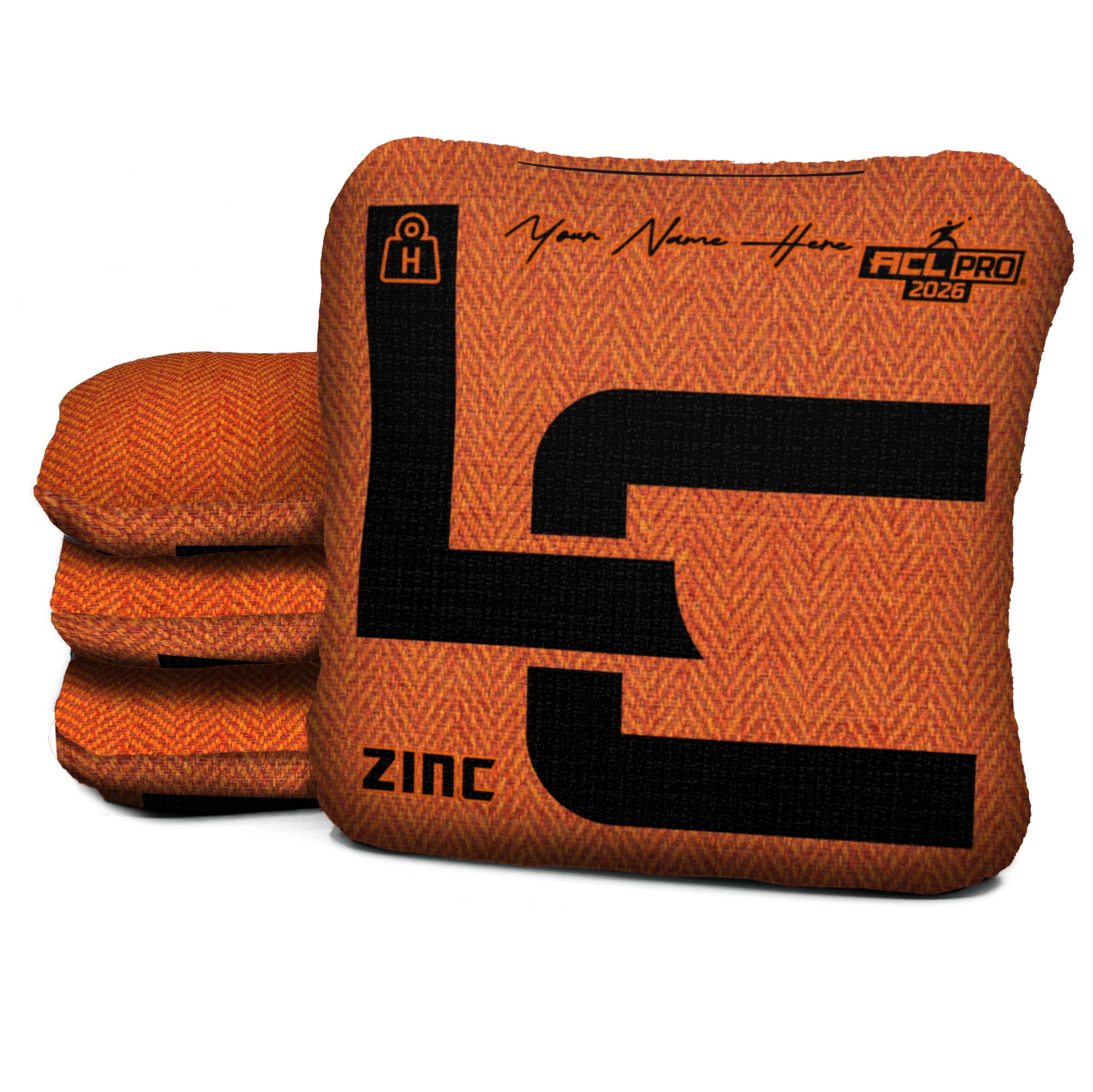 LC - Orange - ZINC - ACL PRO 2026 BAGS - Custom Name Option- Set of 4 bags
