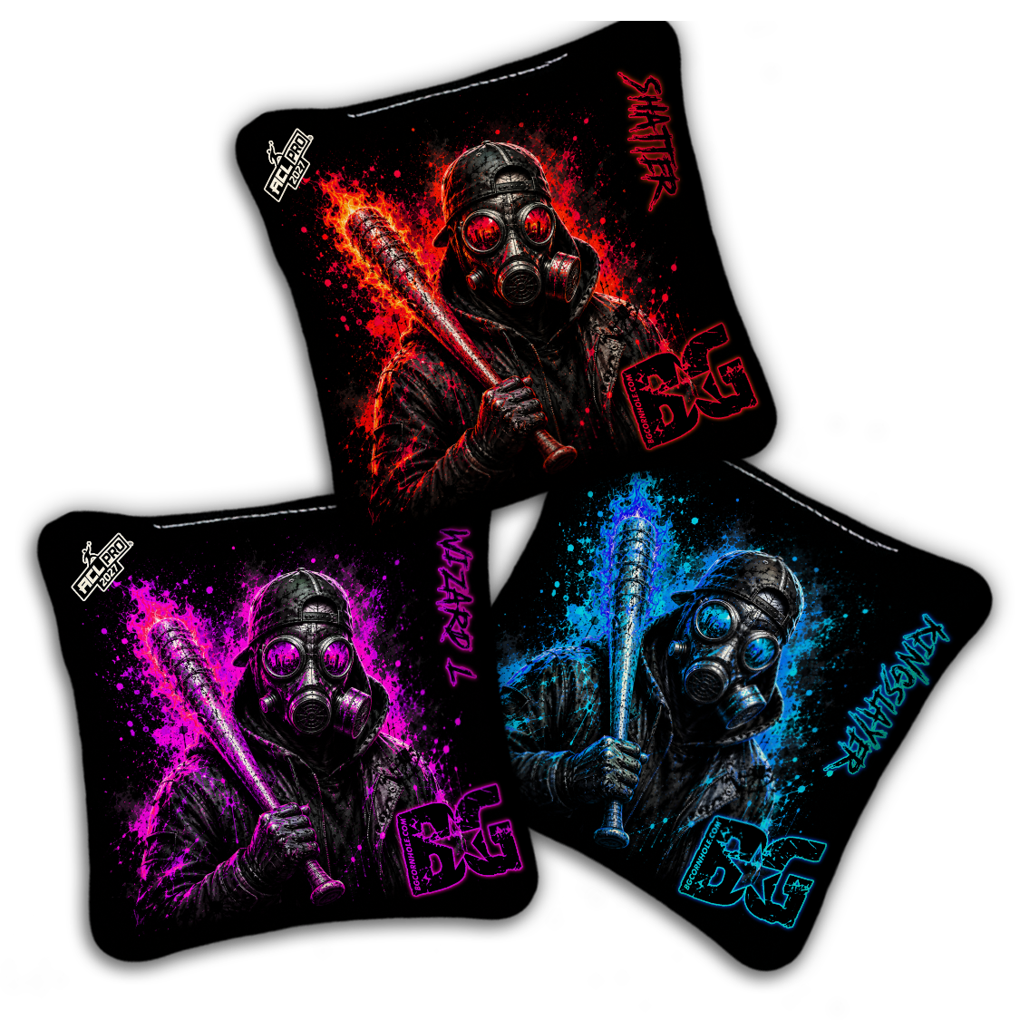 2027 ACL - BG Multiple Bag Models "IGNITION" - Pro Stamped Cornhole Bags - SET OF 4 BAGS