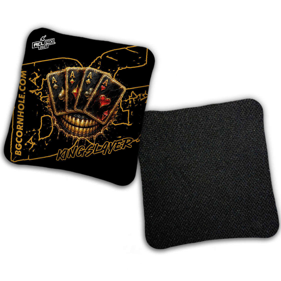 2027 ACL - BG Multiple Bag Models "DEAD MANS HAND " - Pro Stamped Cornhole Bags - SET OF 4 BAGS