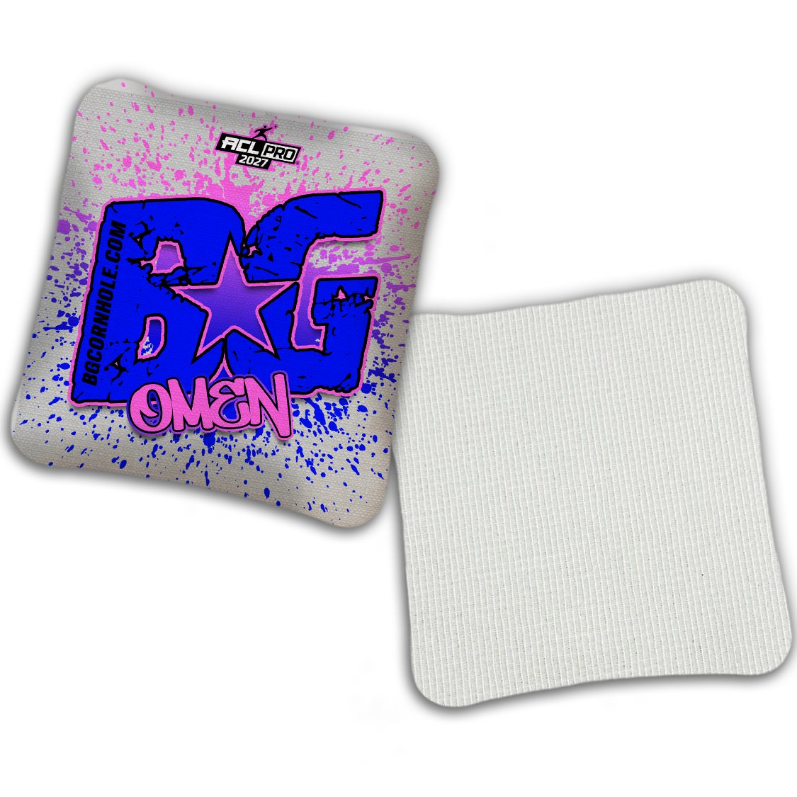 2027 ACL - BG Multiple Bag Models "PAINT SPLATTER" - Pro Stamped Cornhole Bags - SET OF 4 BAGS