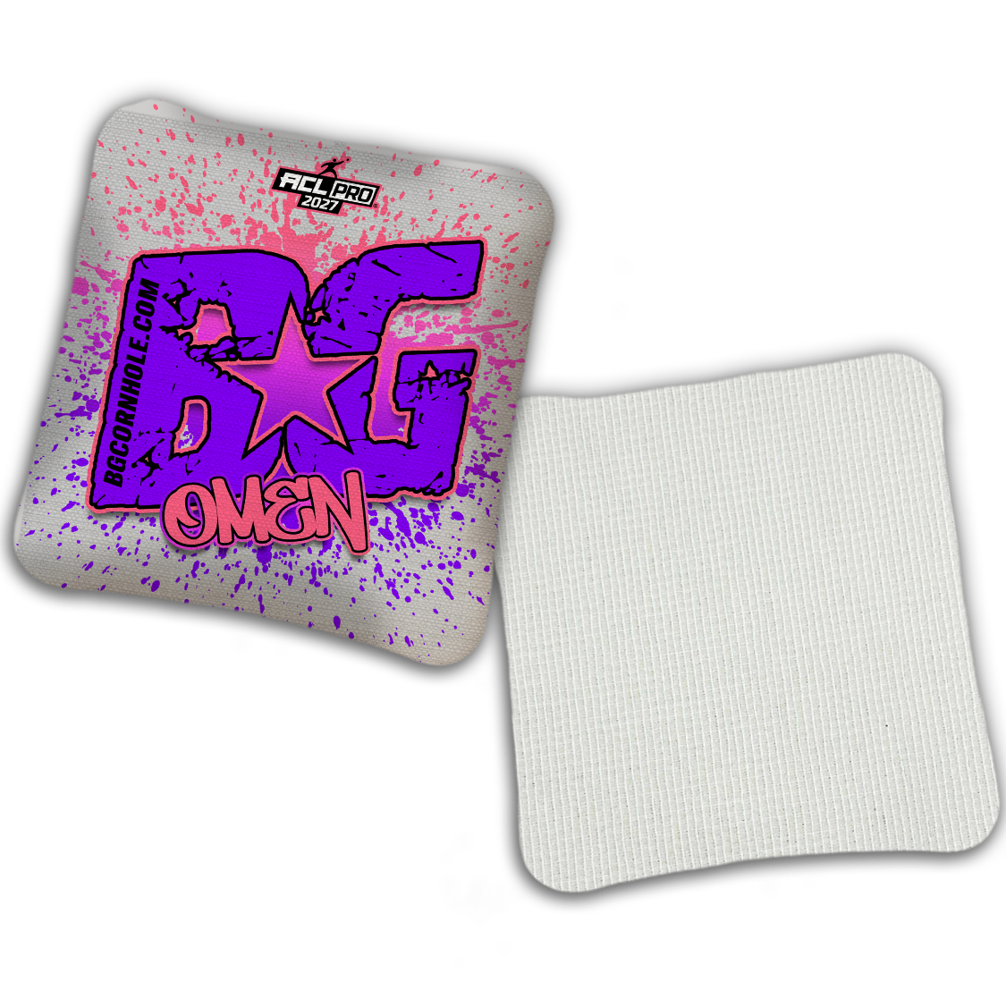 2027 ACL - BG Multiple Bag Models "PAINT SPLATTER" - Pro Stamped Cornhole Bags - SET OF 4 BAGS