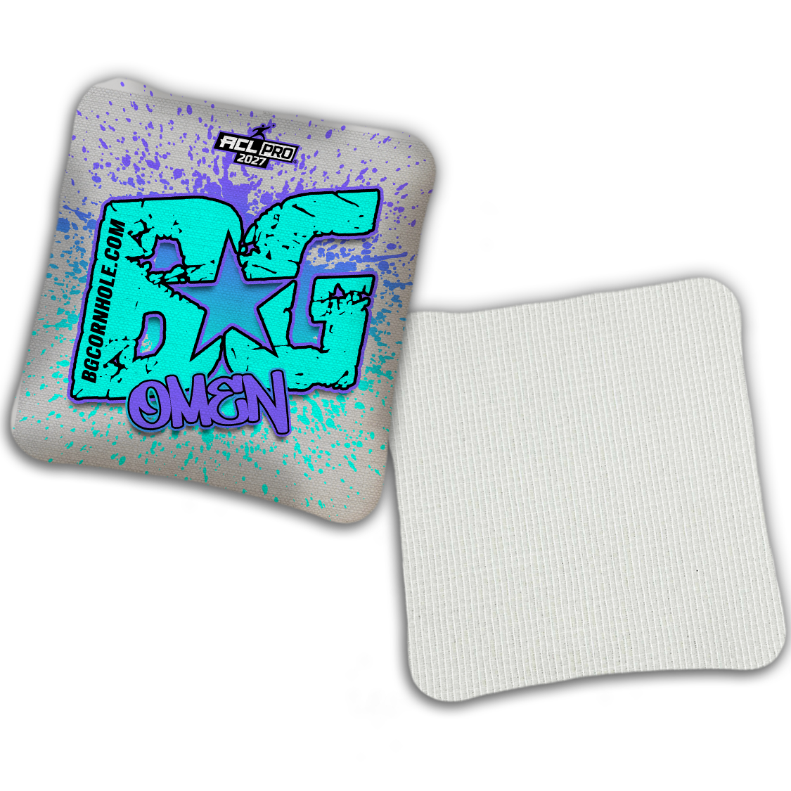 2027 ACL - BG Multiple Bag Models "PAINT SPLATTER" - Pro Stamped Cornhole Bags - SET OF 4 BAGS