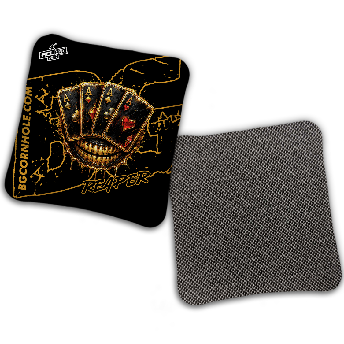 2027 ACL - BG Multiple Bag Models "DEAD MANS HAND " - Pro Stamped Cornhole Bags - SET OF 4 BAGS